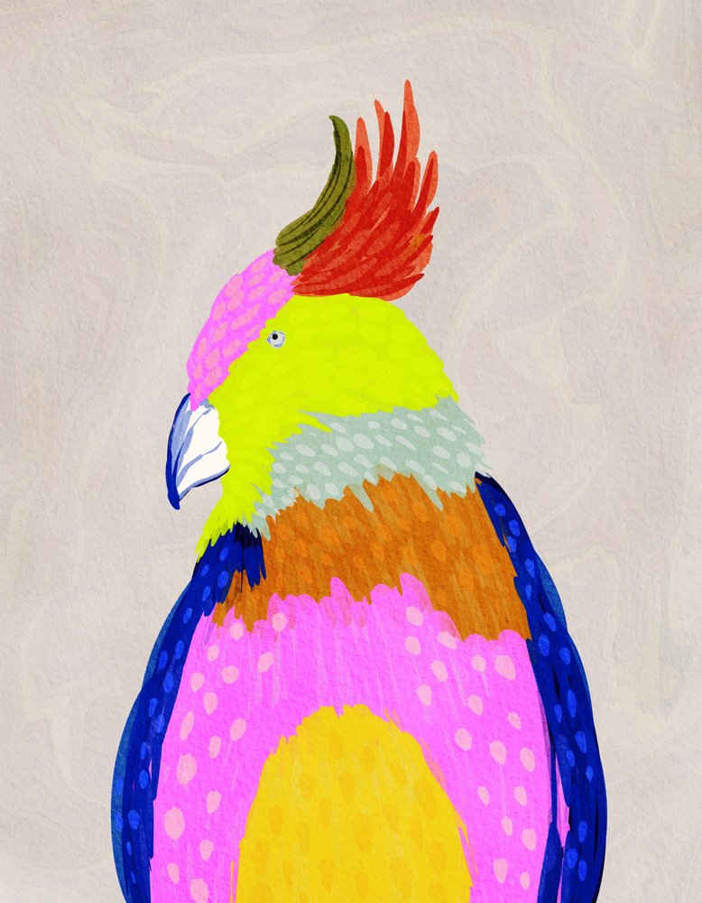 Loro tropical de colores vivos de Nikita Jariwala