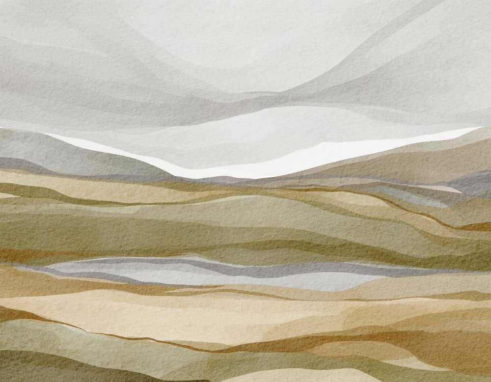 Paisaje abstracto con tonos terrosos de Nikita Jariwala