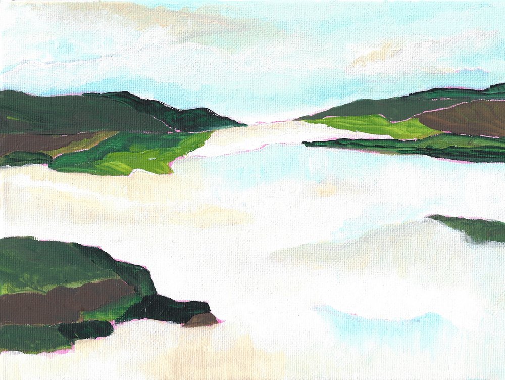 Paisaje del lago Misty de Nikita Jariwala