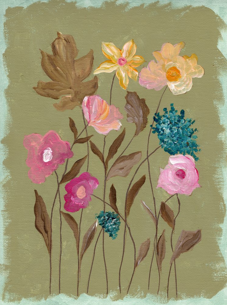 Flores de jardín en estilo pictórico de Nikita Jariwala