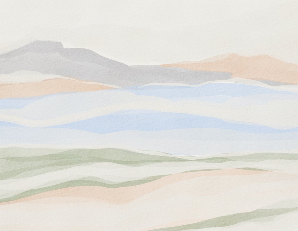 Capas de la montaña Pastel de Nikita Jariwala