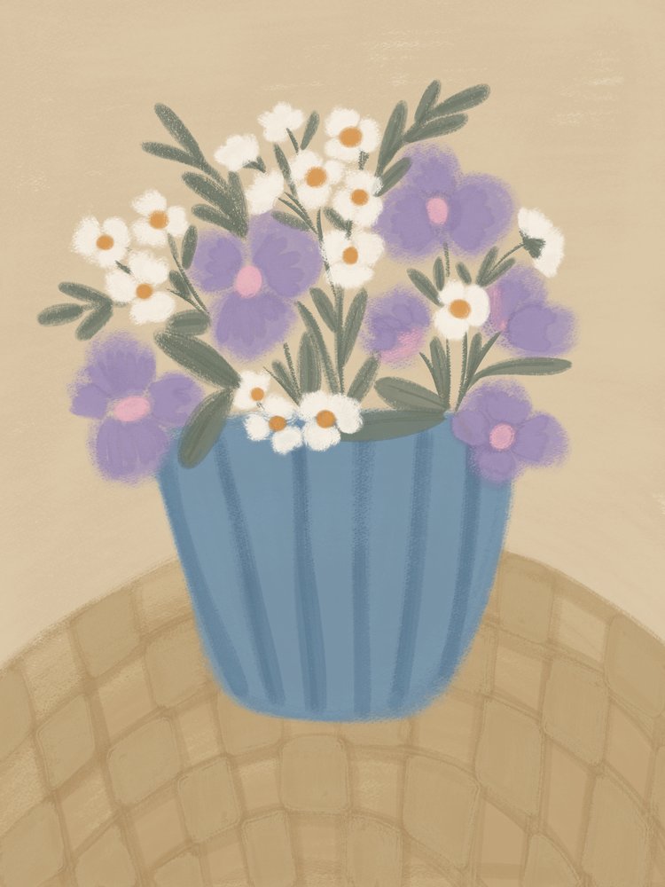 Flores de color morado claro de Nikita Jariwala