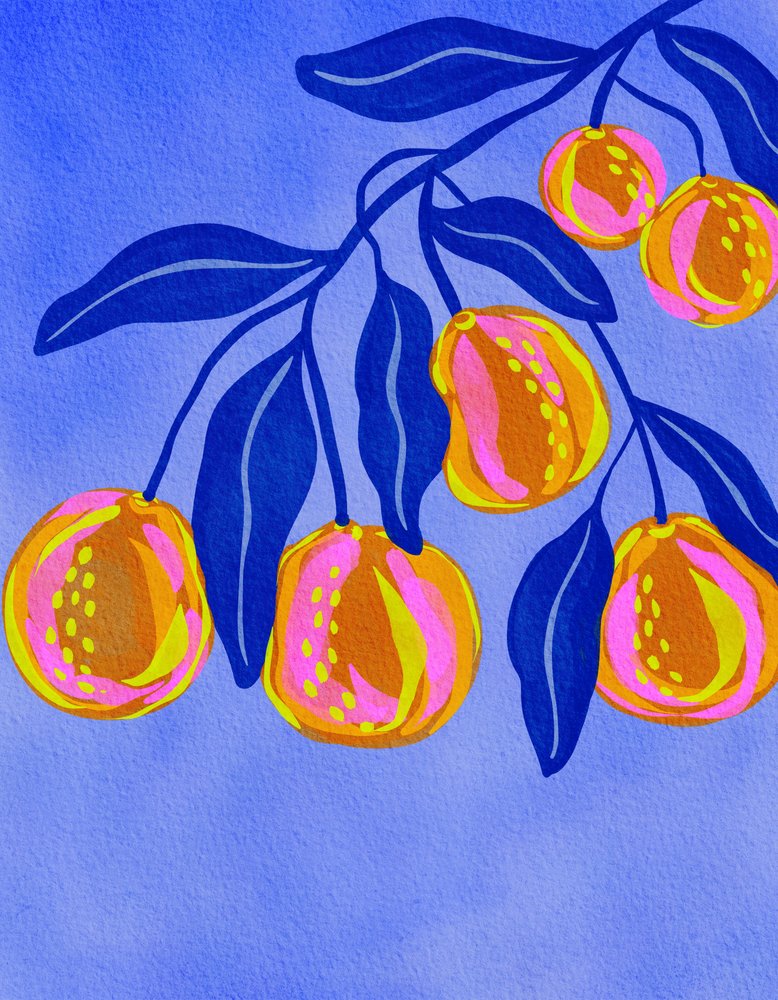 Rama de cítricos de colores vivos de Nikita Jariwala
