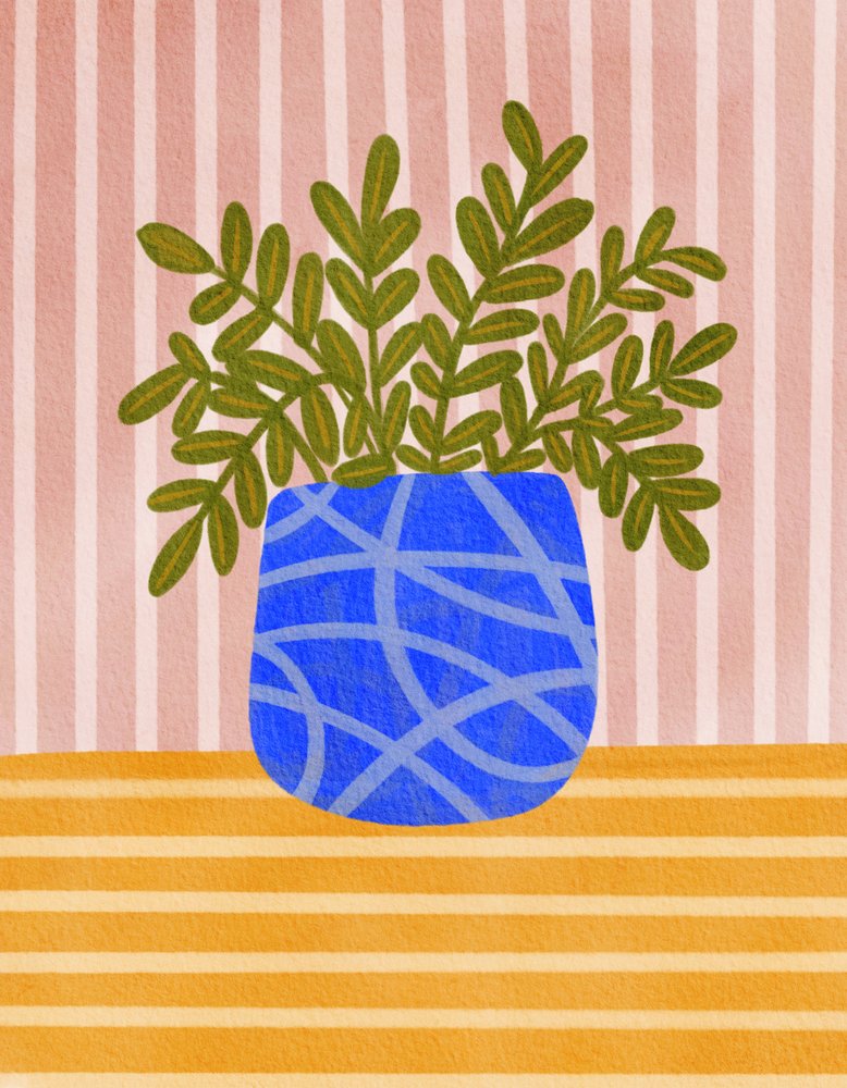Planta de interior de colores vivos de Nikita Jariwala