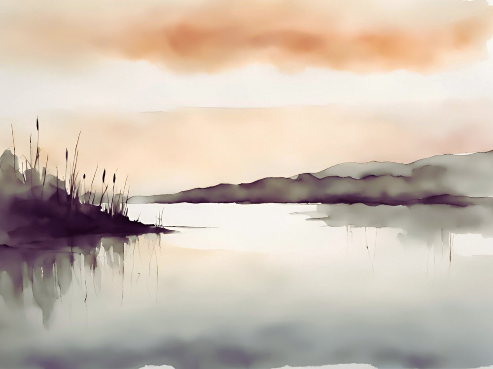 La serenidad del lago brumoso de Ohkimiko