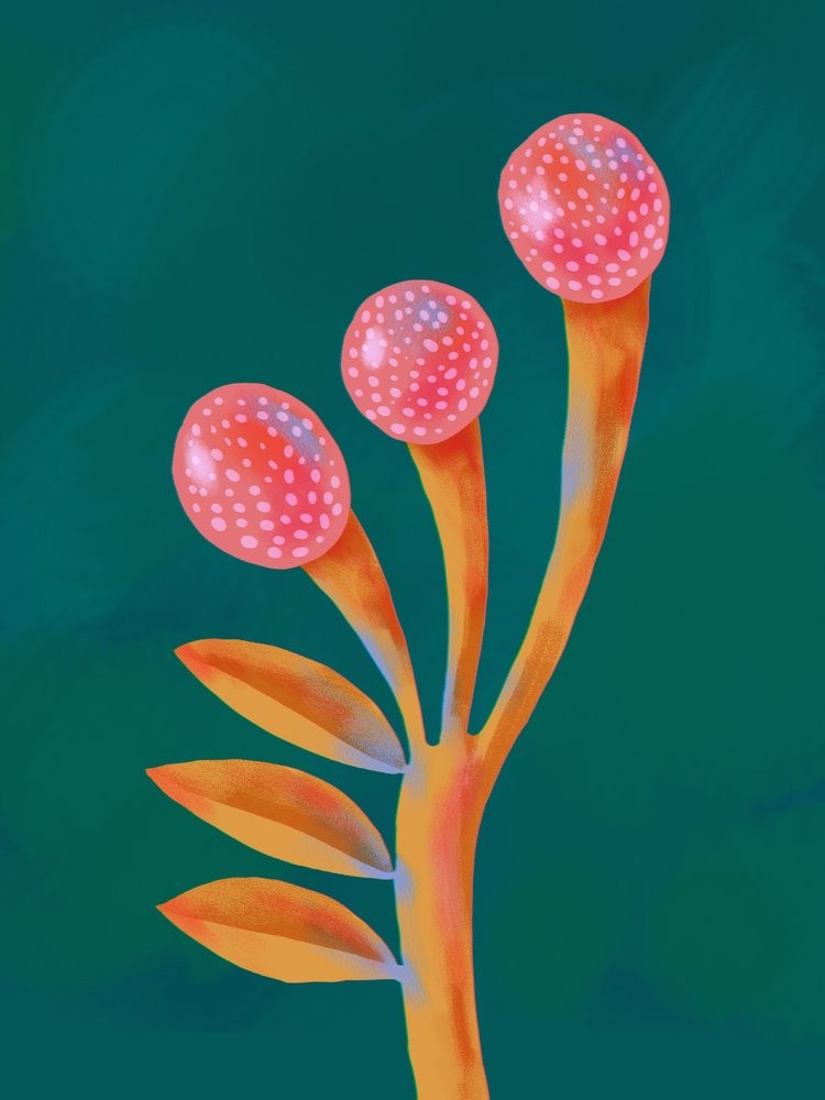 Planta fantástica y caprichosa de Olga Skomorokhova