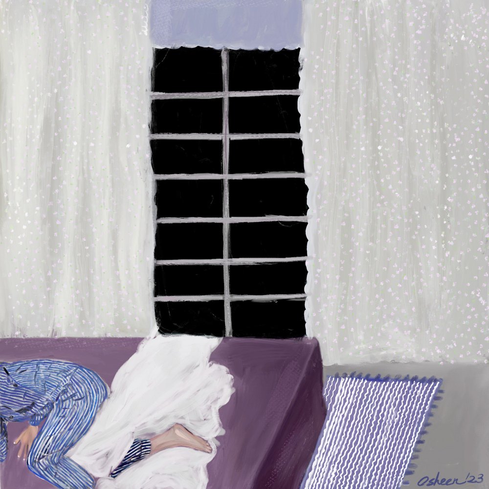 Sueño acogedor junto a la ventana de Osheensgallery