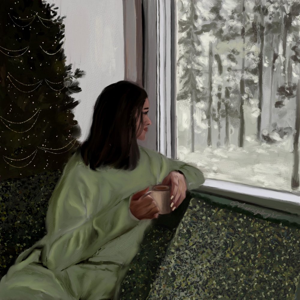 Acogedora ventana invernal de Osheensgallery