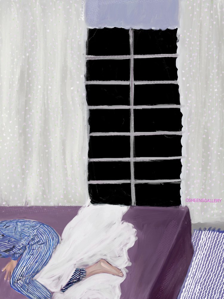 Sueño tranquilo junto a la ventana de Osheensgallery