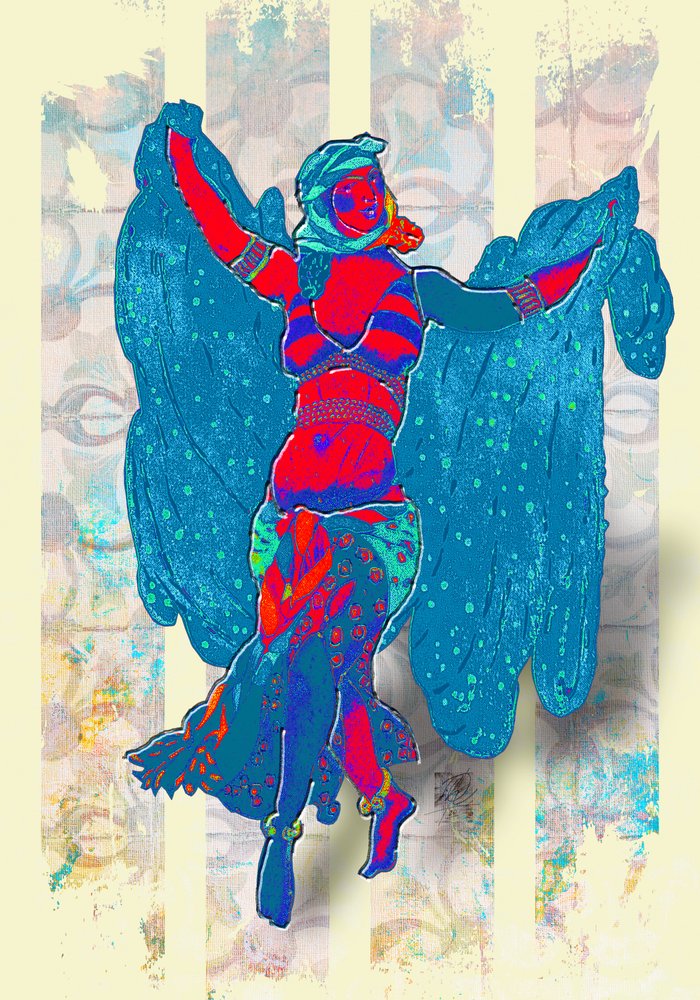 Una bailarina del vientre llena de colorido de Osvaldo Russo