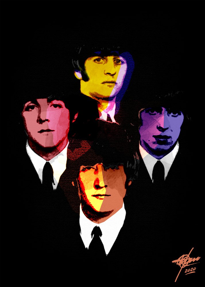 Retratos coloridos de arte pop de Osvaldo Russo
