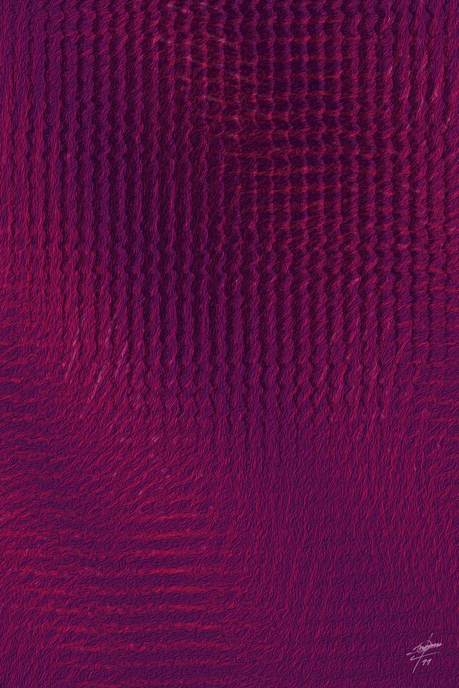 Olas de tela morada oscura de Osvaldo Russo
