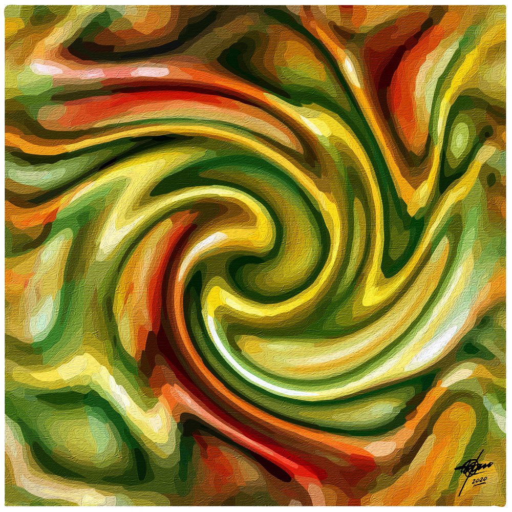 Remolino de colores vivos de Osvaldo Russo