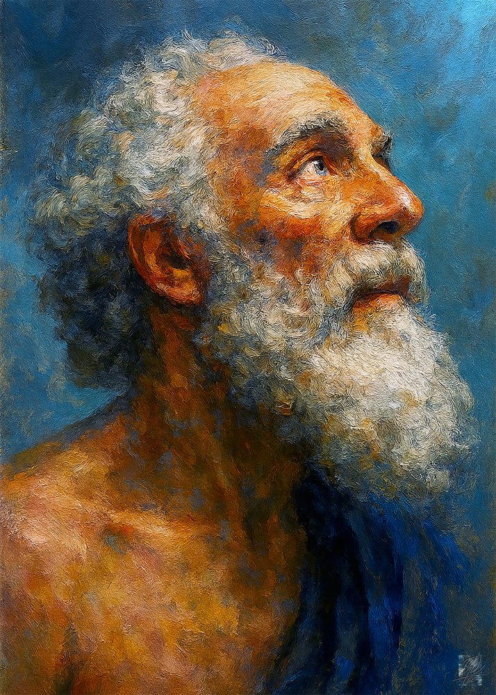 La mirada del anciano sabio de Osvaldo Russo