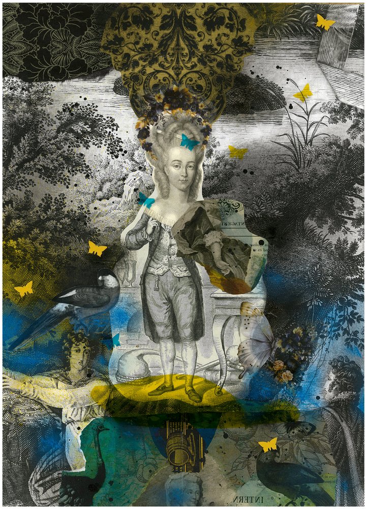Collage rococó de ensueño de Pascal Bouchet-Spiegel