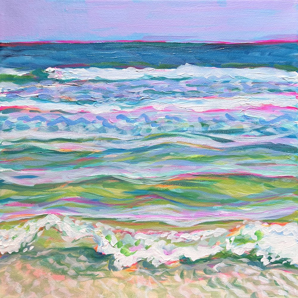 Olas de colores del océano de Pauline Wegman | Key and Sea Creative