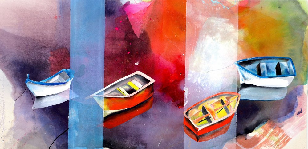 Resumen de Vibrant Boats de Poonam Choudhary