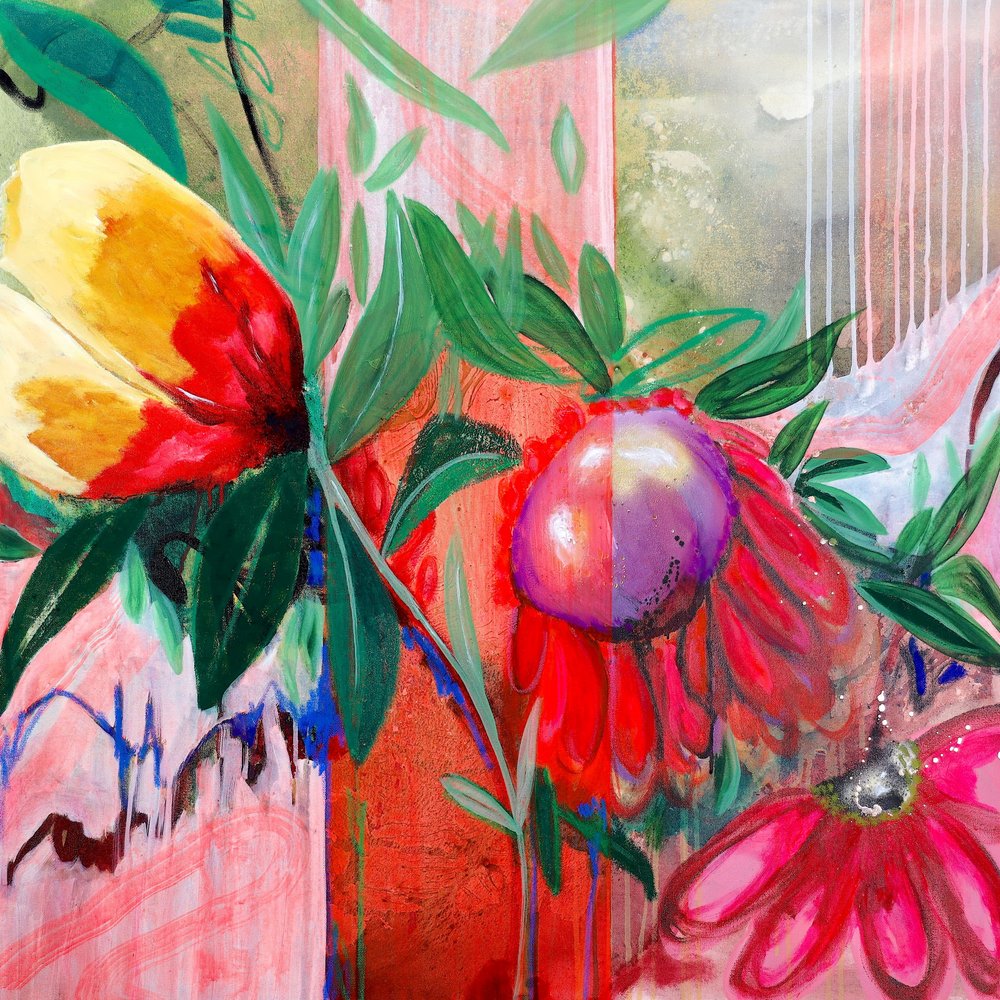 Una flor tropical llena de colorido de Poonam Choudhary