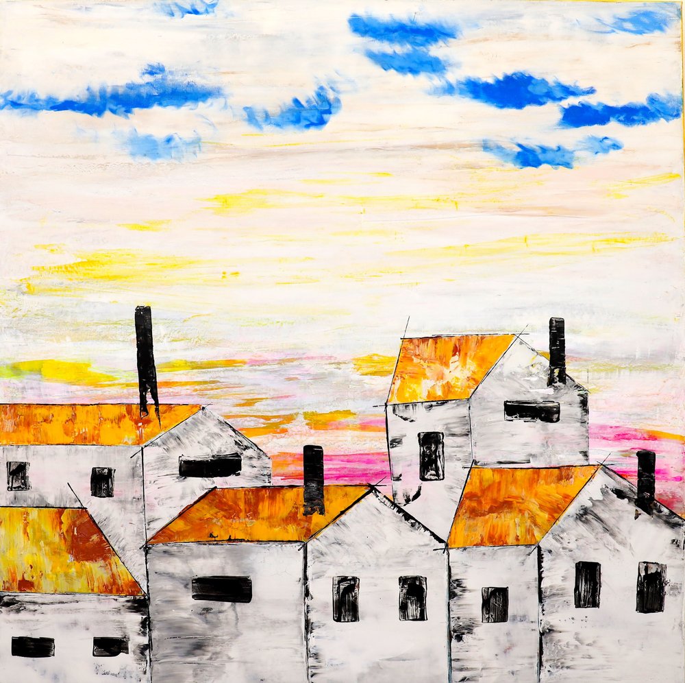 Un paisaje urbano lleno de vida de Poonam Choudhary