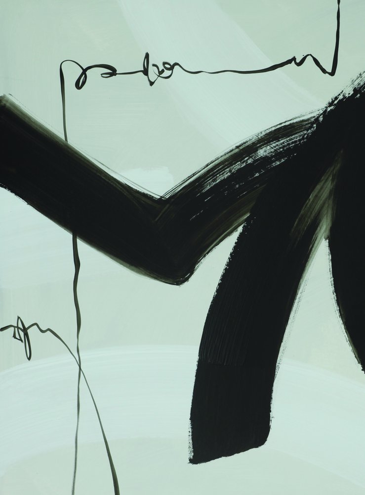 Pinceladas negras fluidas de Renate Holzner