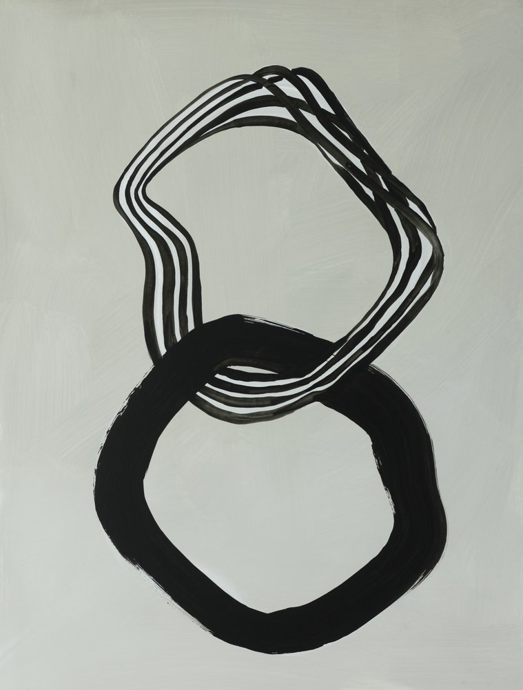 Anillos abstractos entrelazados de Renate Holzner