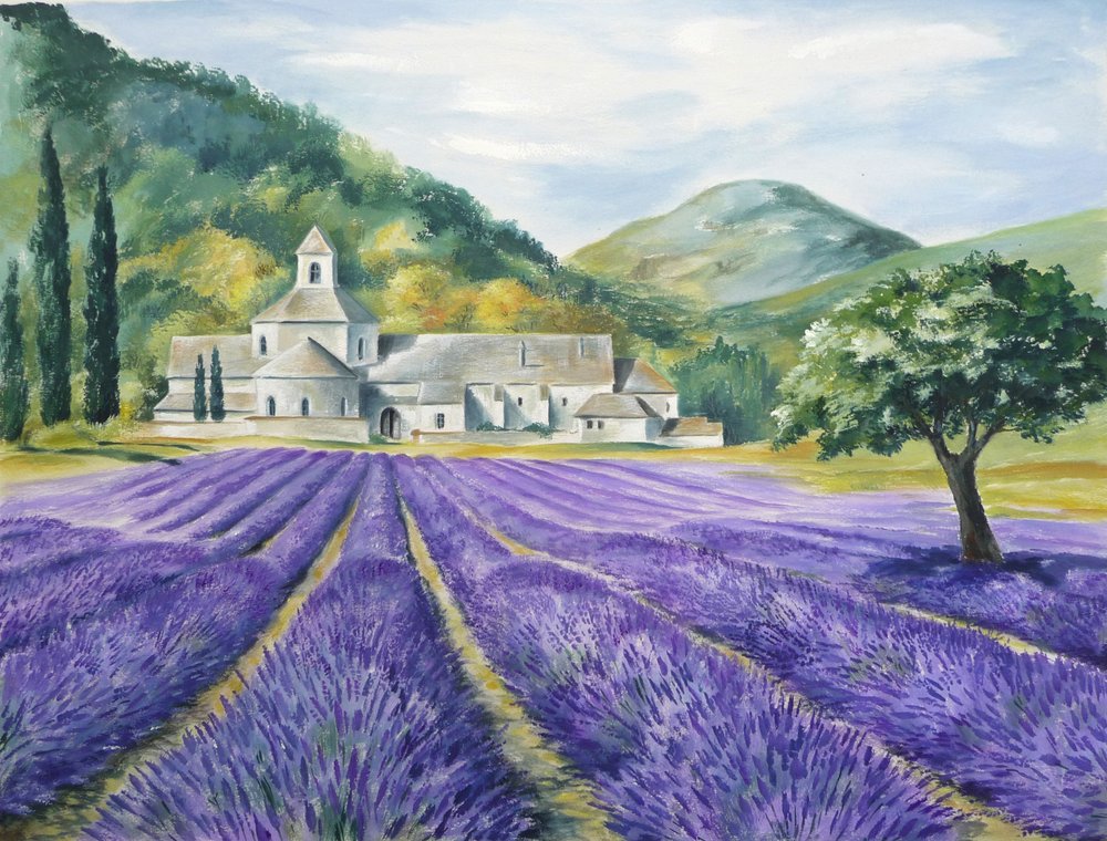 La serenidad de los campos de lavanda de Renate Holzner
