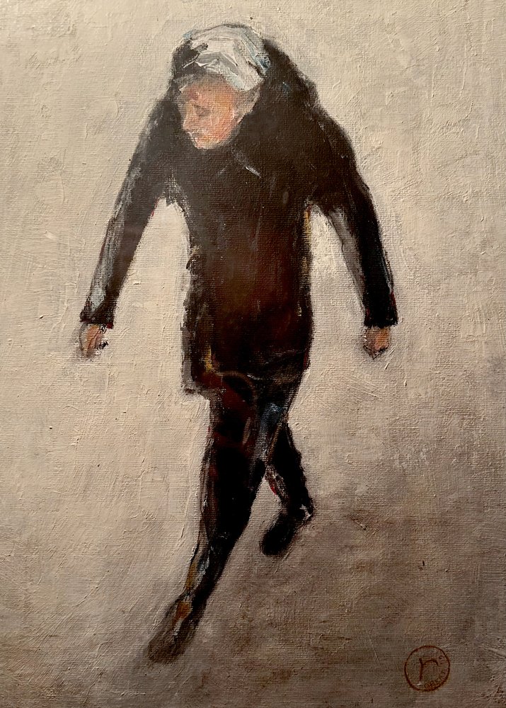 Figura solitaria caminando de Robert Thirtle