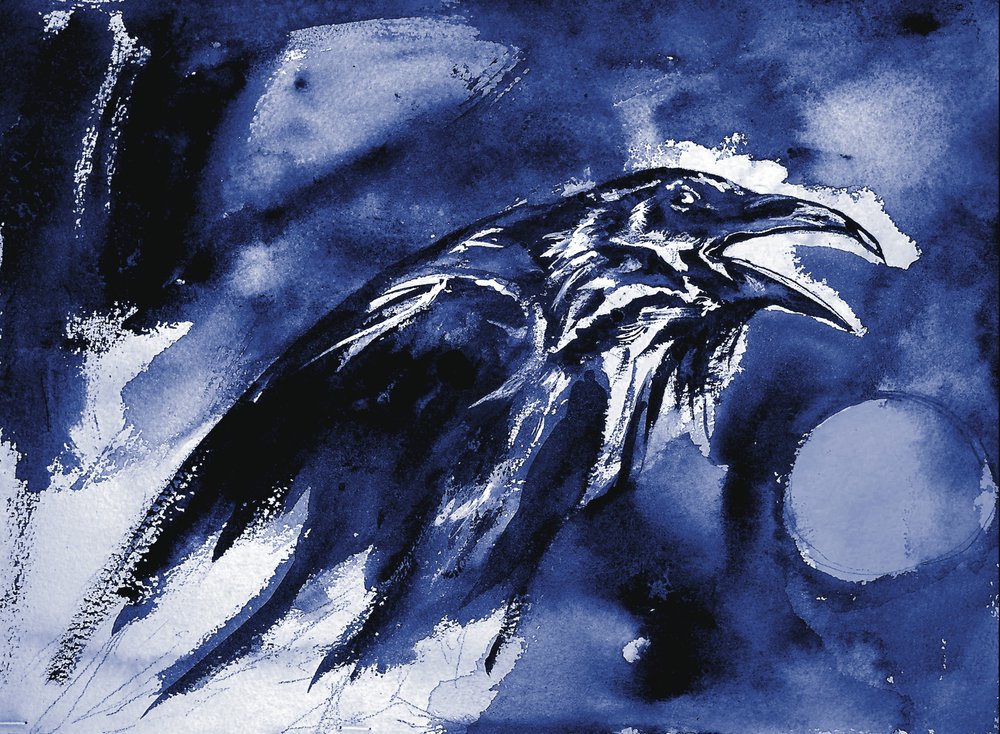 Cuervo de la Luna Azul de RodMacIver