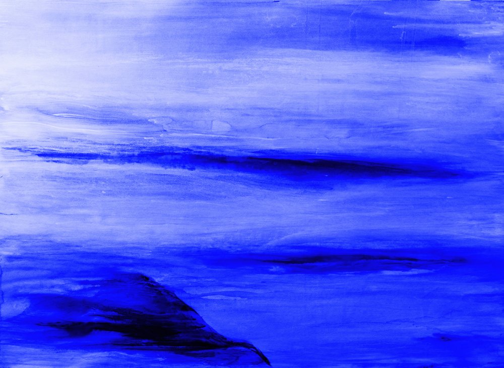 Abstracción azul profundo de RodMacIver