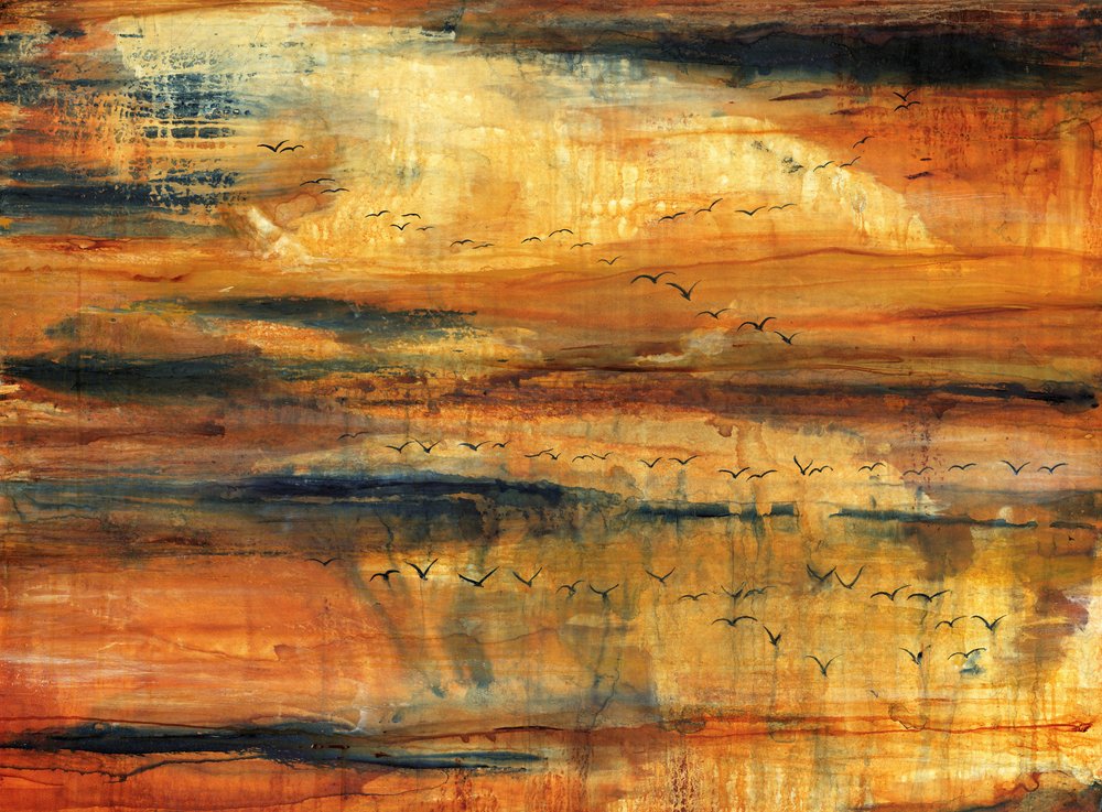 Pájaros del cielo dorado de RodMacIver