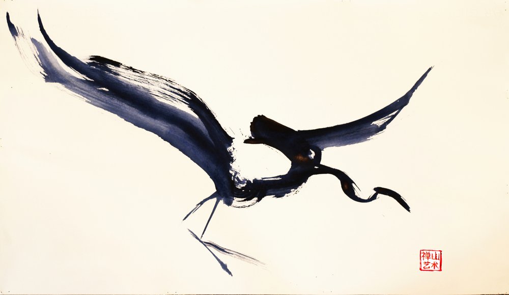 Graciosa grulla de tinta de RodMacIver
