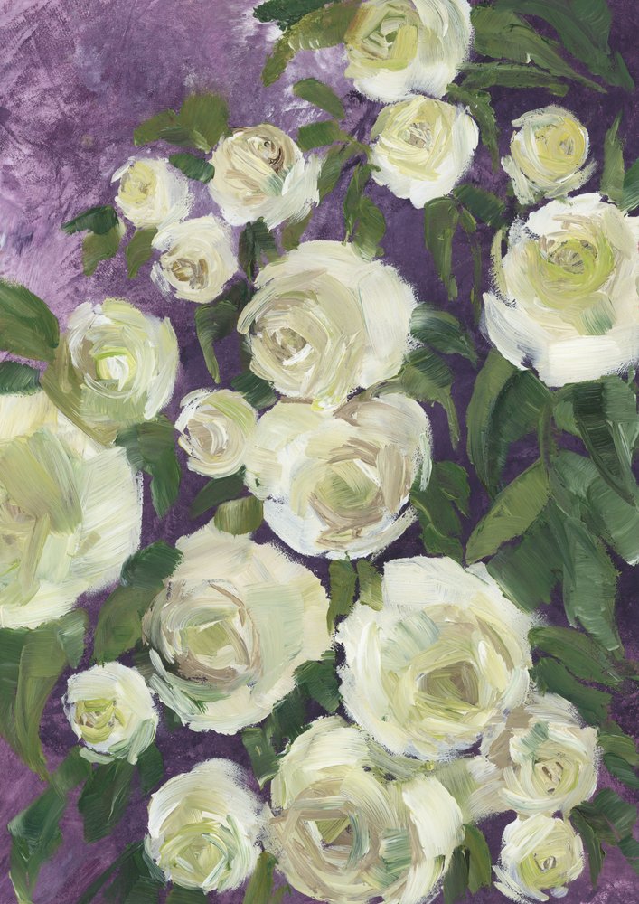 El jardín de las rosas moradas de Rosana Laiz Blursbyai