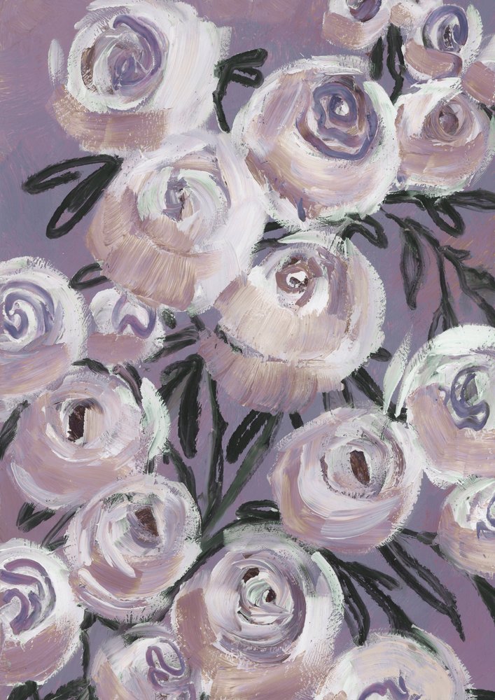 Rosas lavanda suave de Rosana Laiz Blursbyai