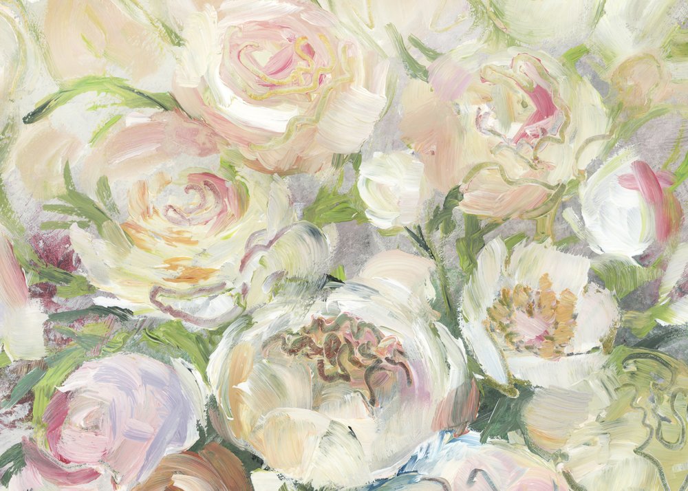 Flores en tonos pastel suaves de Rosana Laiz Blursbyai