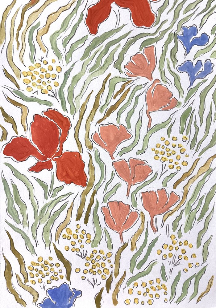 Un jardín floral lleno de colorido de Rushati Chowdhury
