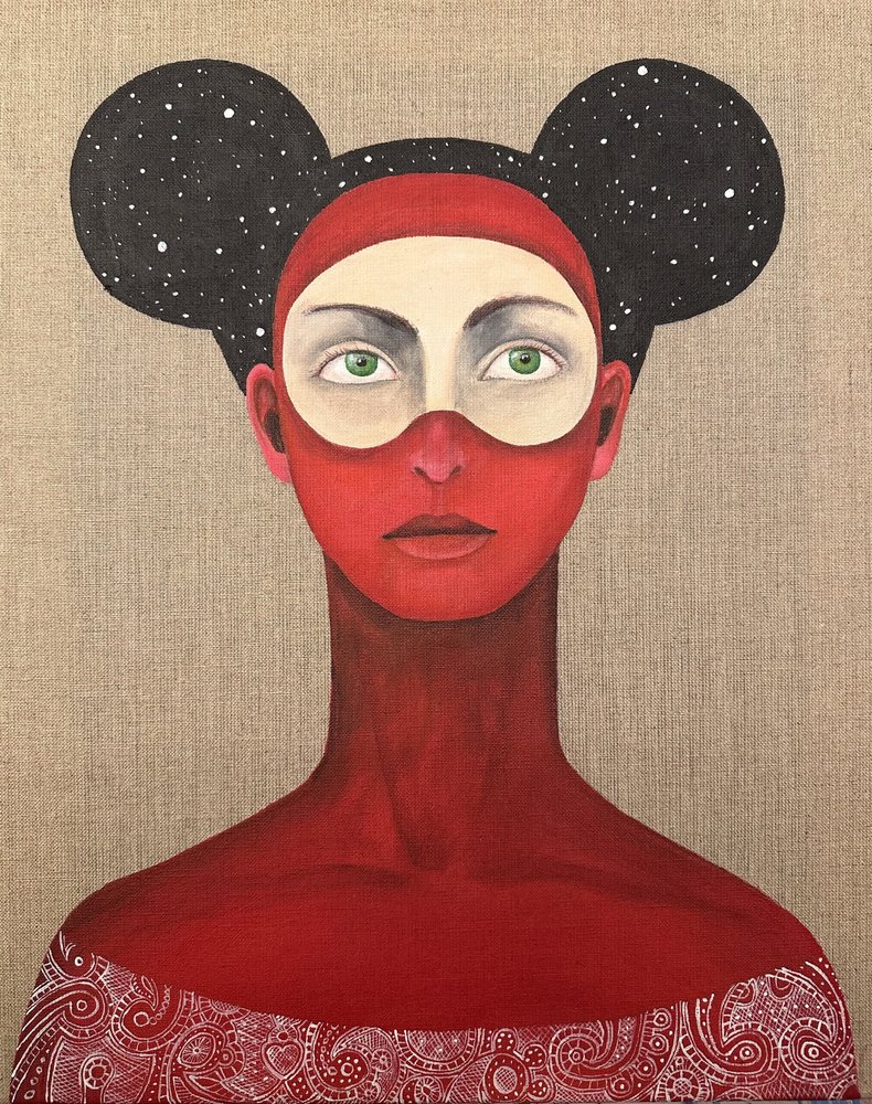 La mujer enmascarada cósmica de SAN STARLING