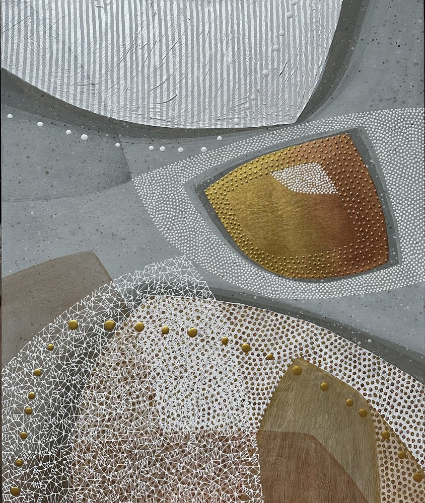 Metálico, dorado, plateado, abstracto de SAN STARLING