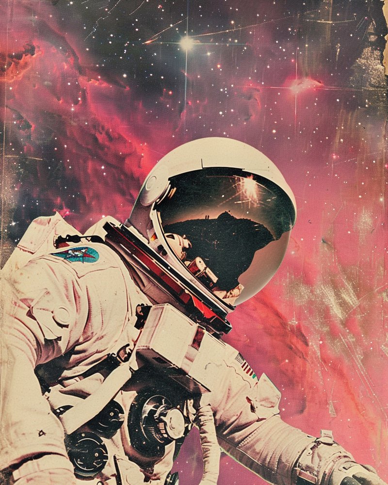 Astronauta Red Nebula de Samantha Hearn