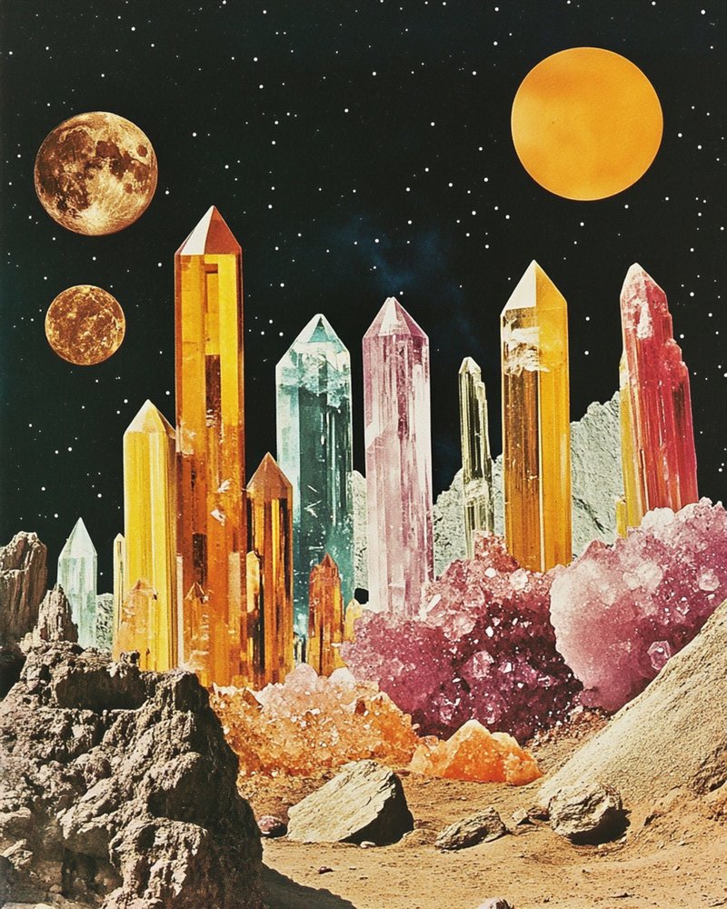 Ciudad Cósmica de Cristal de Samantha Hearn