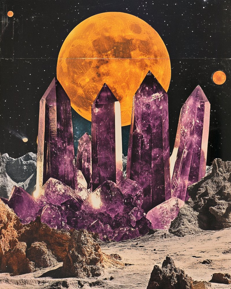 Luna de cristal cósmico de Samantha Hearn