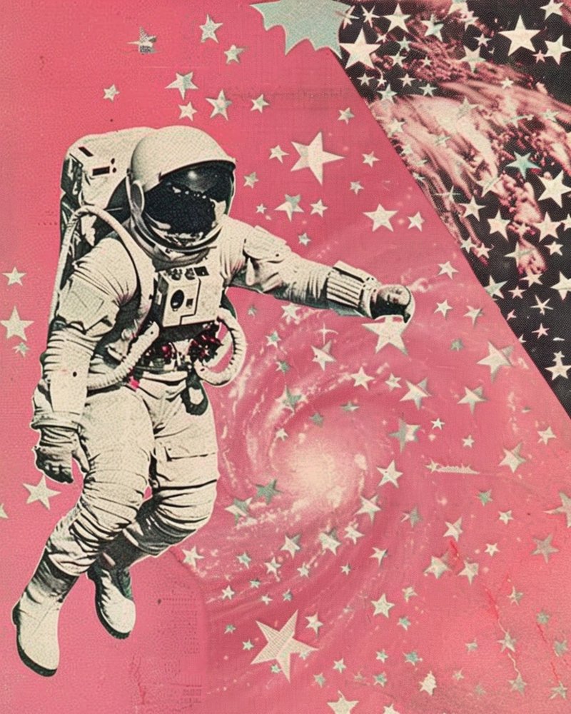 Astronauta de la Galaxia Rosa de Samantha Hearn