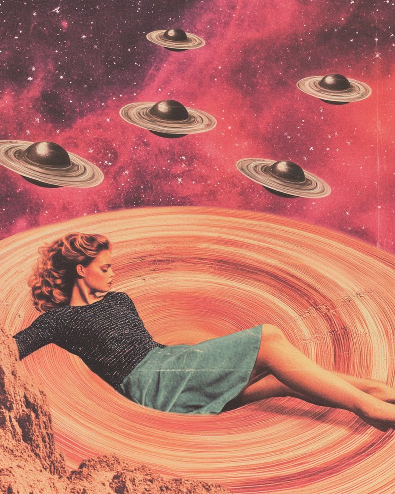 Mujer cósmica retro de Samantha Hearn