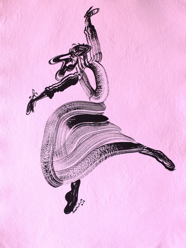 Flujo de danza abstracta de Santhosh ch