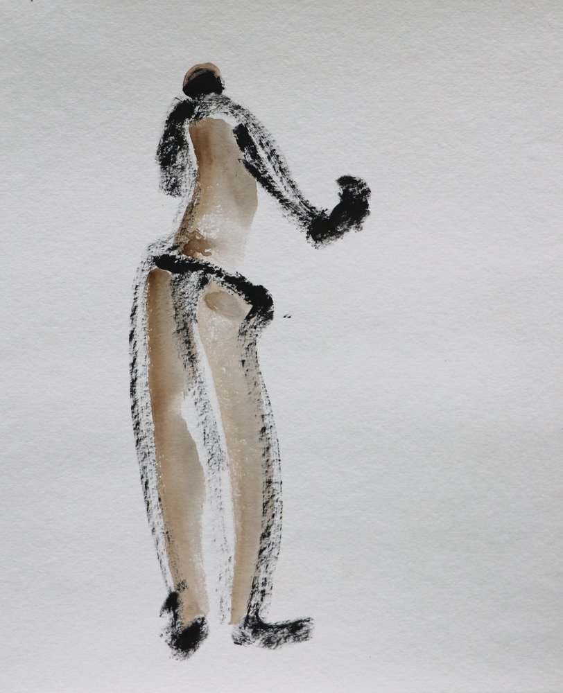 Figura desnuda abstracta de Santhosh ch