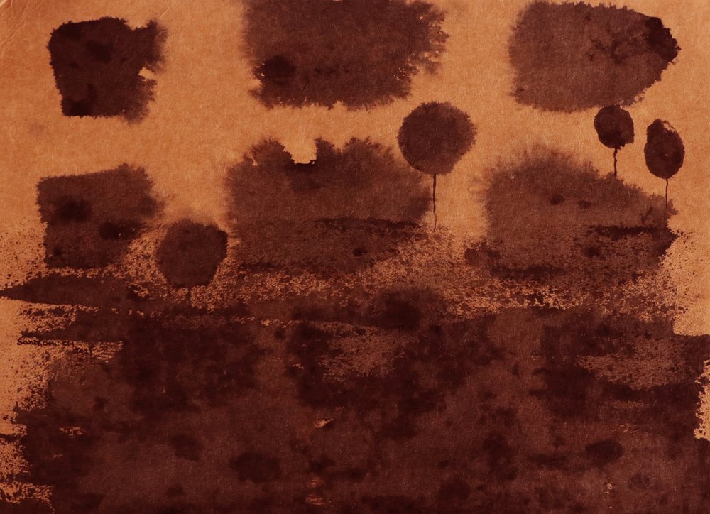 Paisaje abstracto en sepia de Santhosh ch