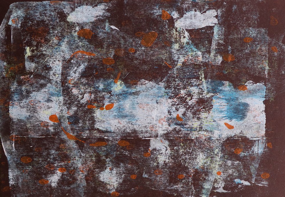 Capas abstractas de cobre oscuro de Santhosh ch