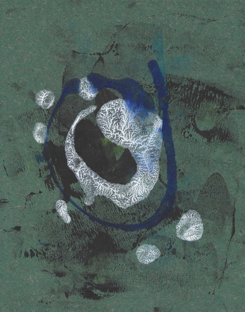 Remolino fractal verde oscuro de Santhosh ch