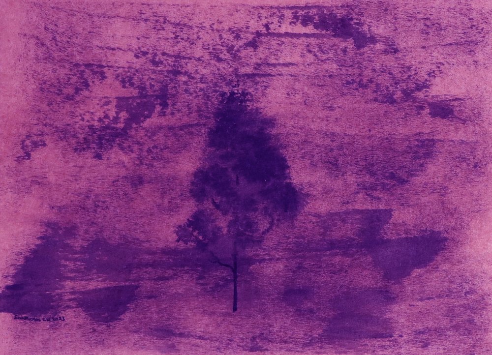 Paisaje púrpura soñador de Santhosh ch