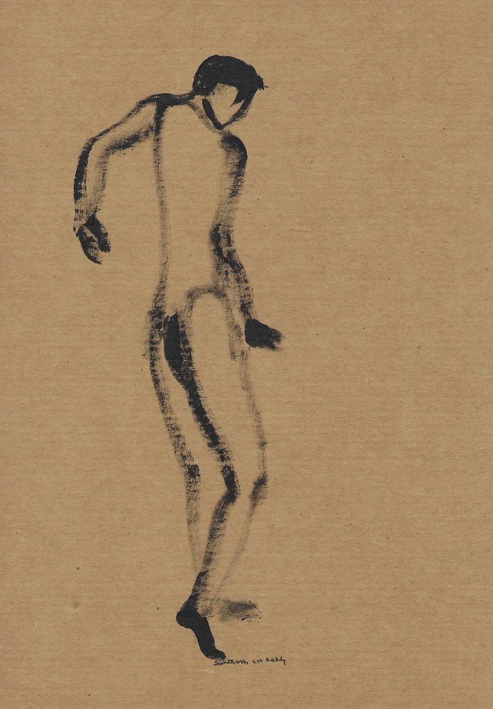 Boceto dinámico de figura de Santhosh ch