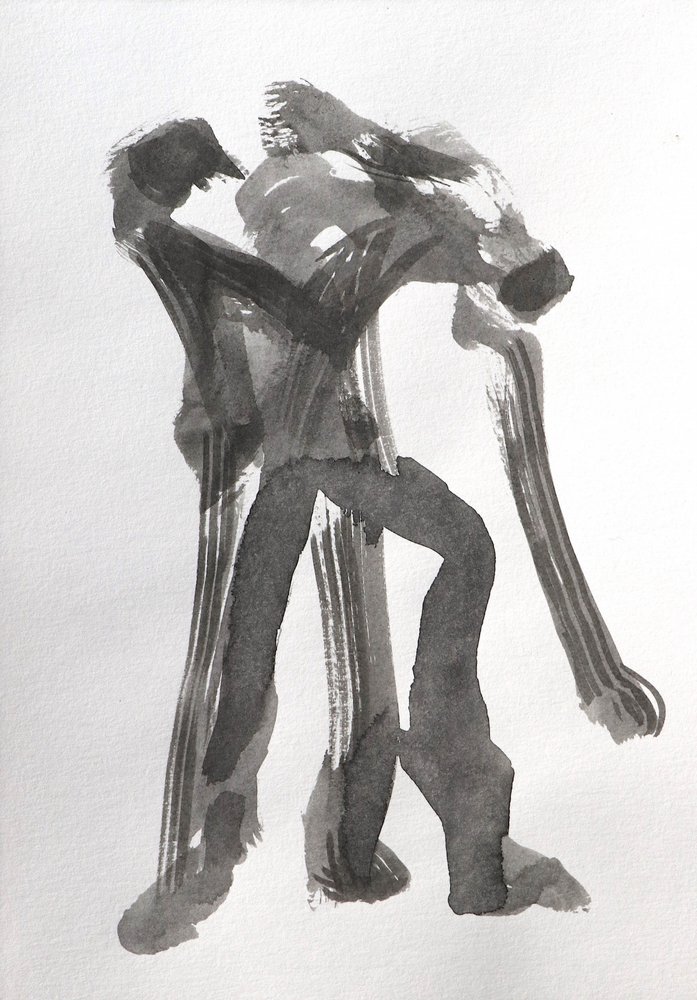 Figuras dinámicas a tinta de Santhosh ch